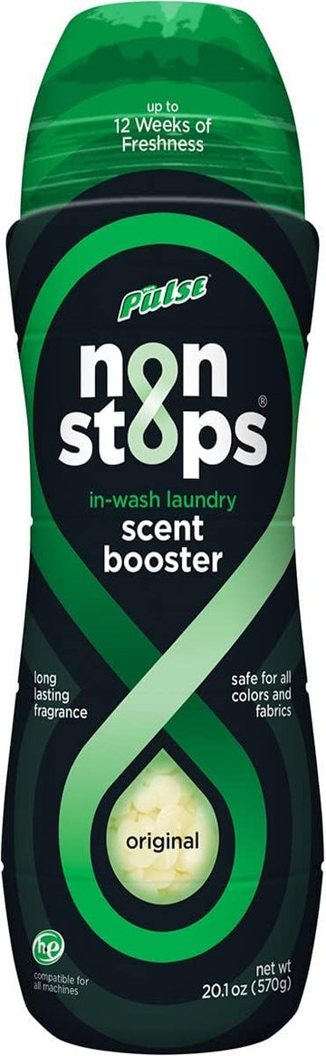 PULSE Non Stops Laundry Scent Boosters - Original Scent - Scent Boosting Beads - Long Lasting Fragrance (20.1 oz)