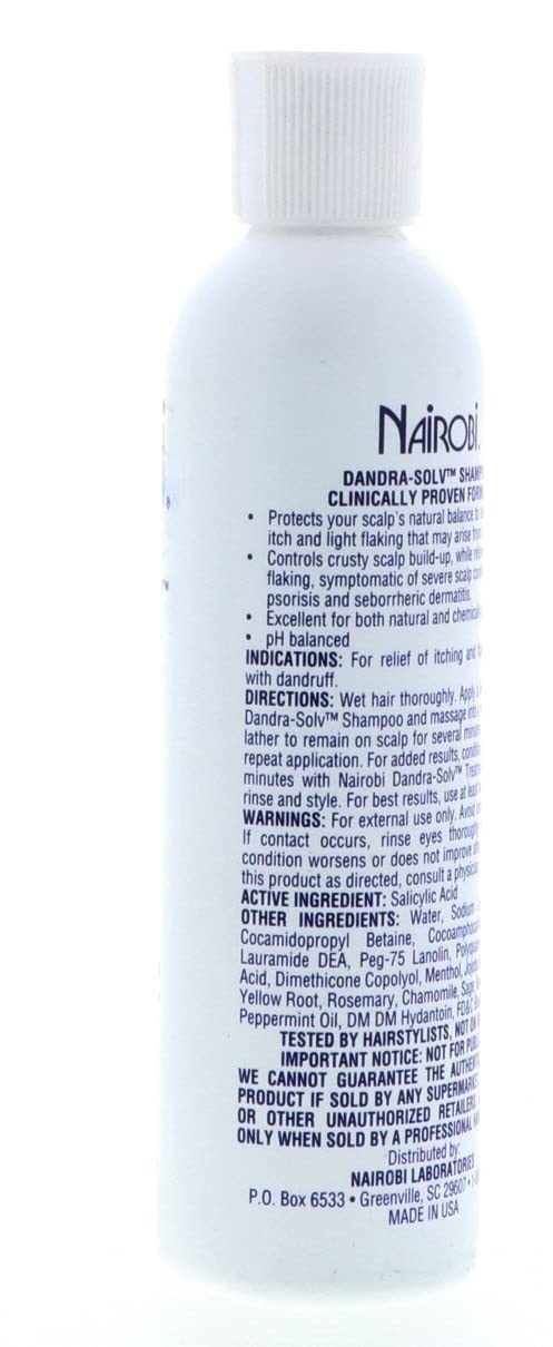 Therapeutic Dandra-Solv Moisturizing Shampoo For Unisex By Nairobi, 8 Ounce : Hair Shampoos : Beauty & Personal Care