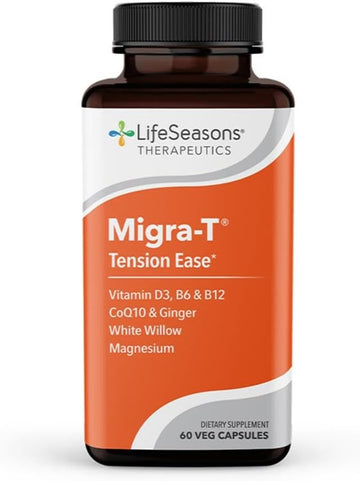 LifeSeasons - Migra-T - Migraine Prevention & Relief Supplement - Supp