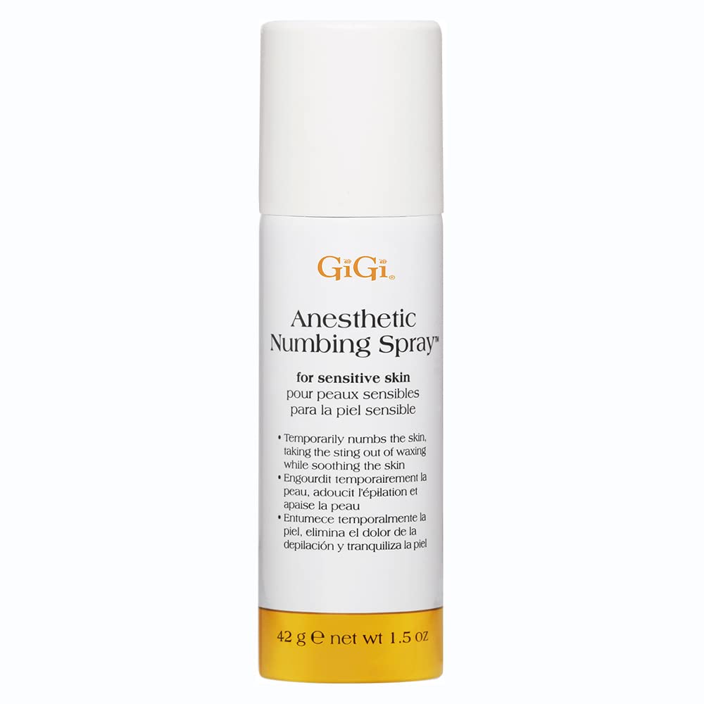 Gigi Anesthetic Numbing Spray For Sensitive Skin - Lidocaine-Based Gel, 1.5 Oz