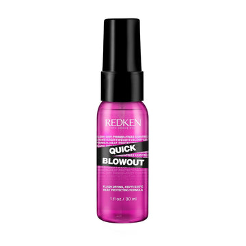 Redken Quick Blowout Heat Protection Spray | Blow Dry Primer To Reduce Styling Time | Smooths & Adds Shine | Lightweight Blowdry Heat Protectant Spray For Hair | For All Hair Types