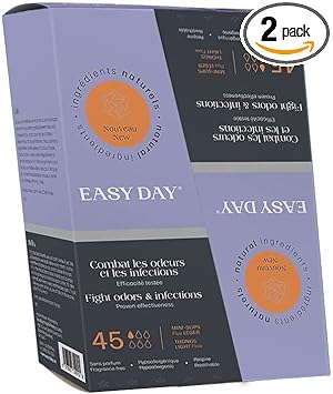 Thong Style Panty Liners for Women, Unscented, Odor Free, Specially Designed for Sensitive Skin, Breathable, Panty Liners for Light Flow Absorbency (90 Count)