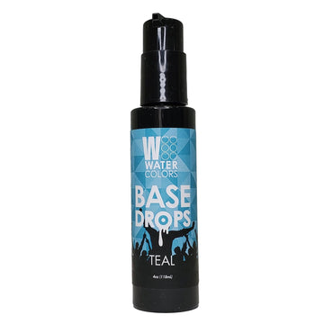 Watercolors Base Drops, Water-Based Formula With Nano-Pigments For Ultimate Versatility In Fashion Color Maintenance (Teal)