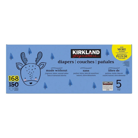 Kirkland Signature Diapers, Size 5 (168 Count)