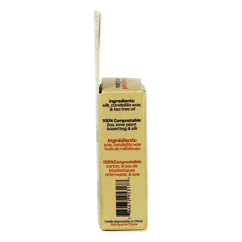 Senzacare Silk Dental Floss 100% Plastic Free With Tea Tree Oil, 1 Ea : Health & Household