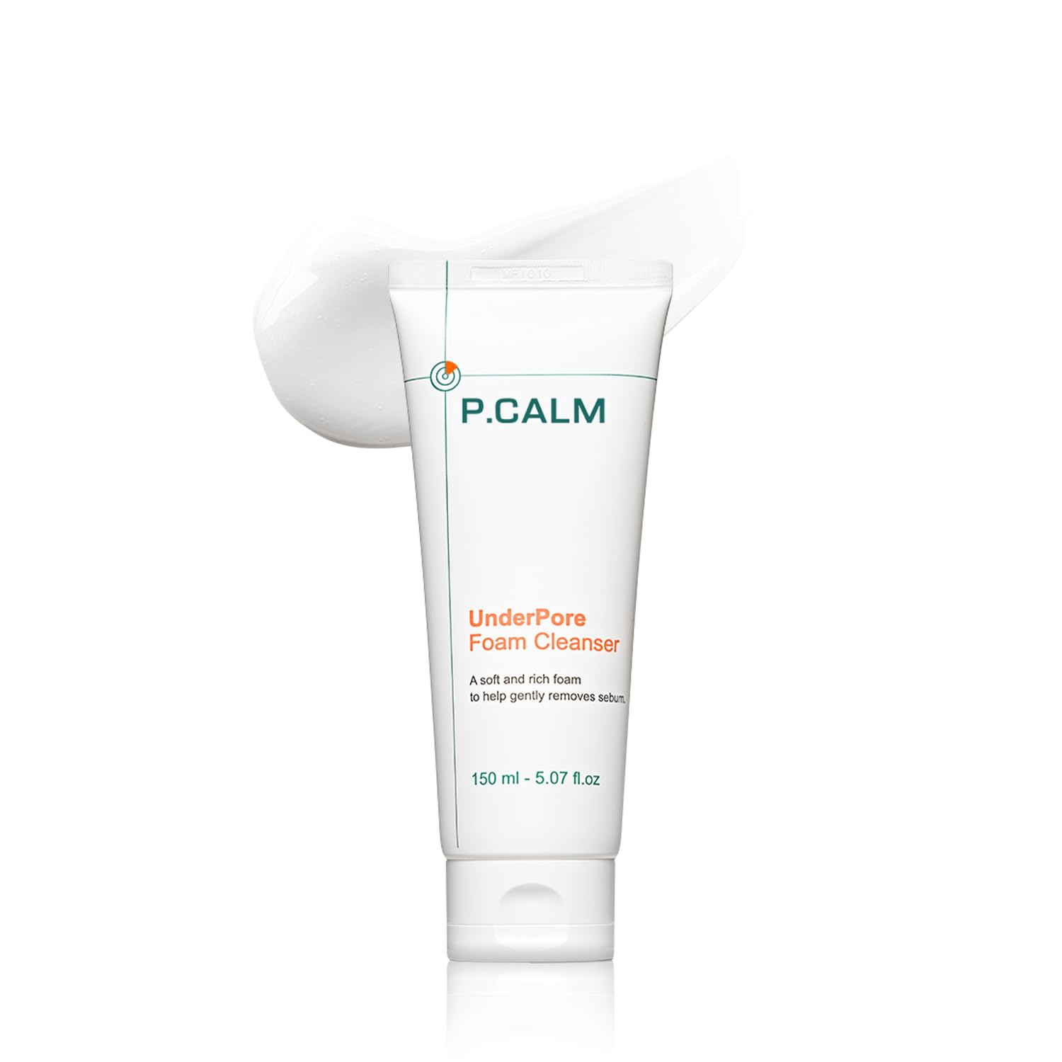 P.Calm Underpore Foam Cleanser 150Ml | Vegan Gentle Deep Pore Cleansing Facial Wash For Sensitive Skin | Korean Skincare