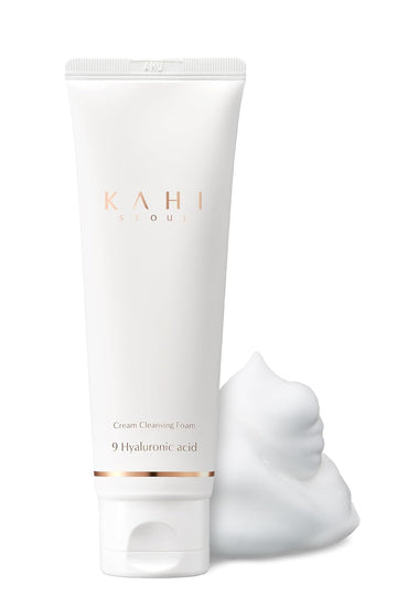 KAHI Cream Foaming Cleanser Face Wash | Hydrating Cream to Foam Cleanser for Oily Skin & Combination Face Care | Gentle Face Cleanser w/Collagen K Beauty Foaming Face Wash 2.70 fl oz