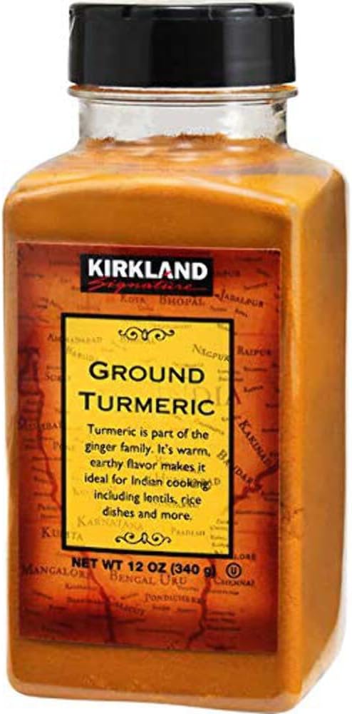 Kirkland Signature Spice Seasoning Ground Turmeric Ginger Herb Dressing Jar 340G