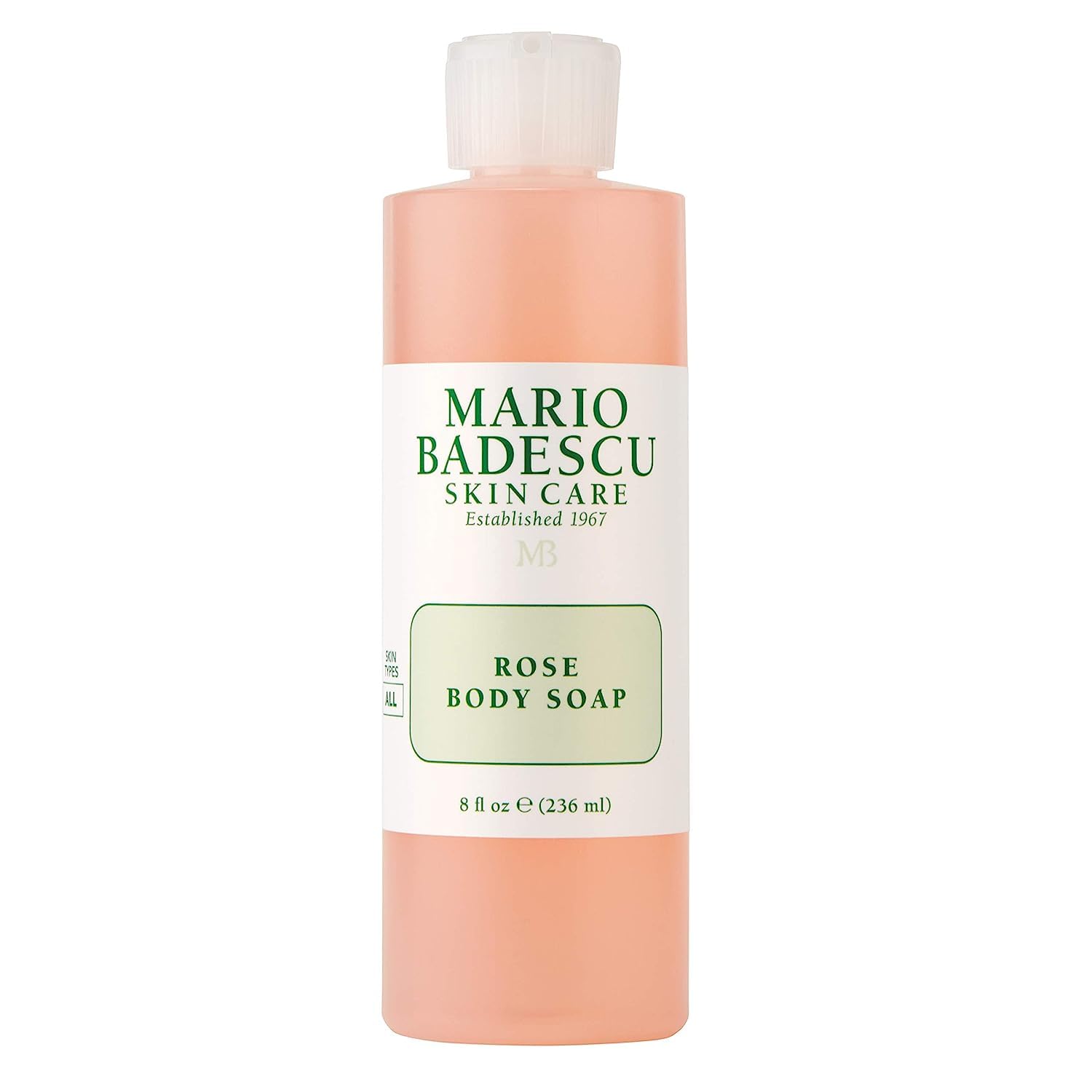 Mario Badescu Rose Body Soap | For A Pampered, Refreshed, And Hydrated Skin | Scented With The Sweetest Hint Of Floral | Shower Gel For Daily Use | 8 Fl. Oz