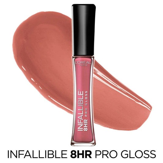 L’Oreal Paris Makeup Infallible 8 Hour Hydrating Lip Gloss, Sunset, 0.21 Fl Oz