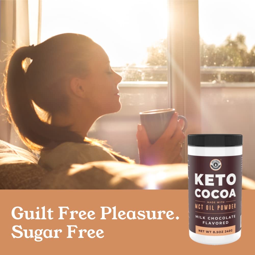 Keto Cocoa | Keto Hot Chocolate Drink Mix Powder - Sugar Free, Low Carb with Protein and MCT Oil Powder : Health & Household