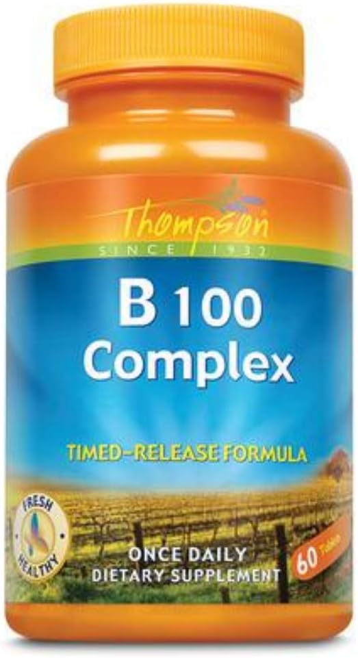 Thompson B Complex, Tablet (Btl-Plastic) 100mg | 60ct : Health & Household