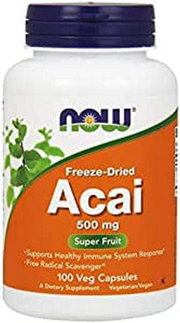 Acai (Freeze-Dried) 500 mg - 100 Veg Capsules by NOW