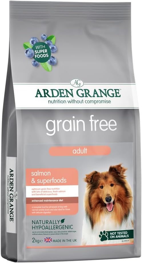 Arden Grange Grain free adult salmon & superfoods 2kg :Pet Supplies