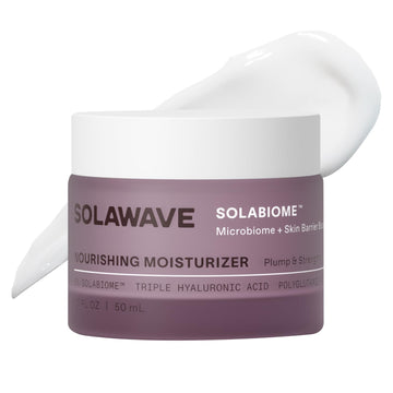 Solawave Probiotic Korean Cloud Cream Moisturizer With Peptides & Hyaluronic Acid | Solabiome Prebiotic Barrier Boosting Complex – Skincare For Aging & Dryness, 1.7 Oz