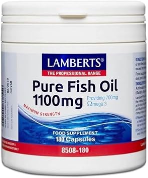 Lamberts Pure Fish Oil 1100mg Omega 3 180 Capsules : Amazon.co.uk: Health & Personal Care