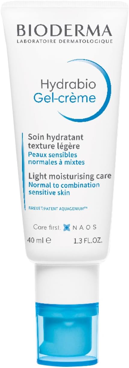 Bioderma Hydrabio Gel Cream - Light Moisturiser Face Cream For Dehydrated Skin, Smoothes & Softens Skin Texture Whilst Restoring Natural Radiance, 40Ml