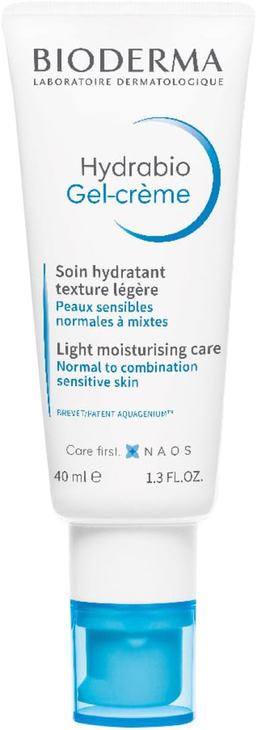 Bioderma Hydrabio Gel Cream - Light Moisturiser Face Cream For Dehydrated Skin, Smoothes & Softens Skin Texture Whilst Restoring Natural Radiance, 40Ml