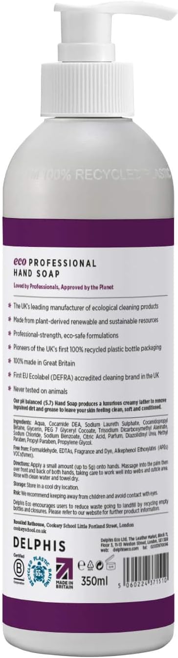 Delphis Eco Liquid Hand Soap Wash 350Ml | Eco Hand Wash Vegan Friendly | Hand Soap Liquid