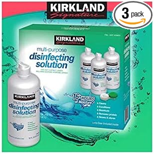 Kirkland Signature Multi-Purpose Sterile Solution for Any Soft Contact Lens, 16   (Pack of 3)