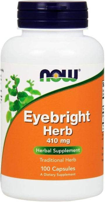 NOW Supplements, Eyebright Herb (Euphrasia officinalis) 410 mg, Herbal Supplement, 100 Veg Capsules