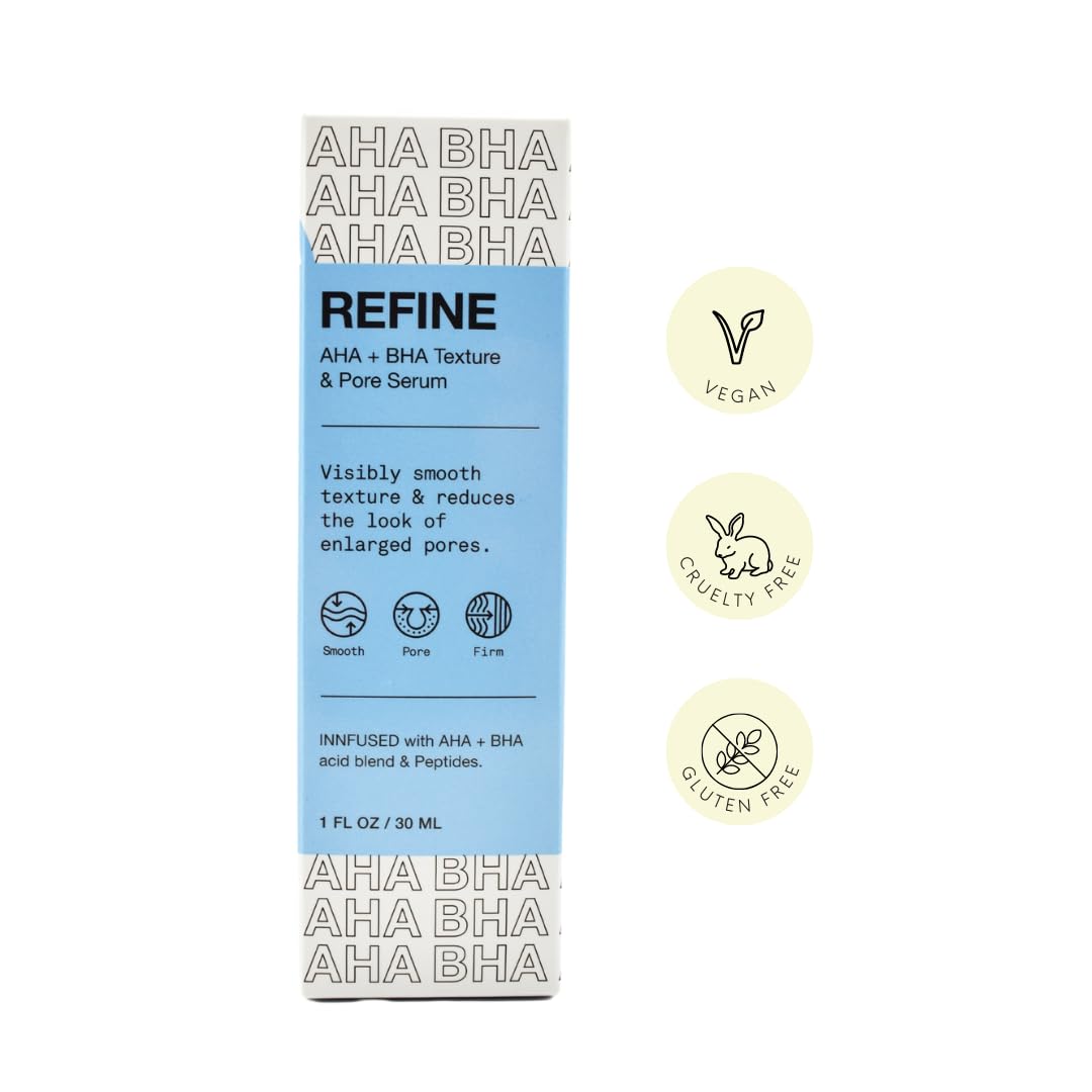 Innbeauty Project Refine Aha + Bha Texture & Pore Serum 1 Oz / 30 Ml : Beauty & Personal Care