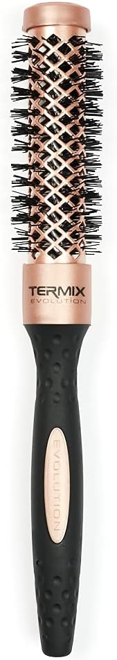 Termix - Round Brush Evolution Gold Rose Limited Edition | Diameter Ø23 | Designed To Give Volume | Sealed Tips | Molds All Hair Types | Durable Hairstyle