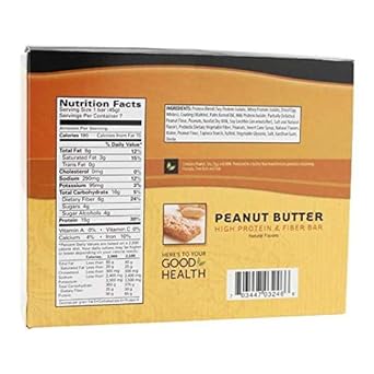 BariatricPal Divine 15g Protein & Fiber Bars - Peanut Butter (1-Pack) : Health & Household