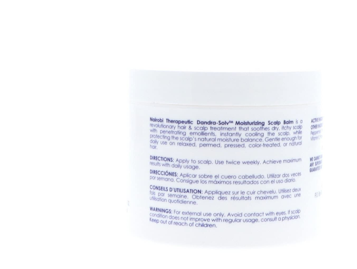 Nairobi Dandra-Solv Moisturizing Scalp Balm 4 Oz : Beauty & Personal Care