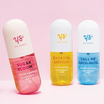 Yes Studio Caramel Licious Hair & Body Mist Fragrance Spray Vegan - 100Ml