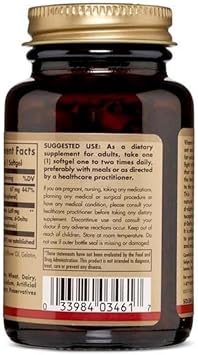 Solgar Vitamin E 67 Mg (100 Iu), 100 Mixed Softgels - Natural Antioxidant, Skin & Immune System Support - Naturally-Sourced Vitamin E - Gluten Free, Dairy Free - 100 Servings