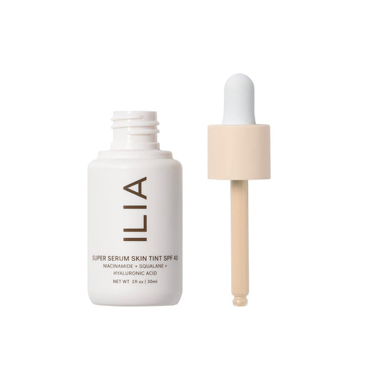 Ilia - Super Serum Skin Tint Spf 40 | Non-Comedogenic, Vegan, Lightweight To Help Against Blue Light, + Pollution While Hydrating, Smoothing, + Refining (Jardin St16.5, 1 Fl Oz | 30 Ml)