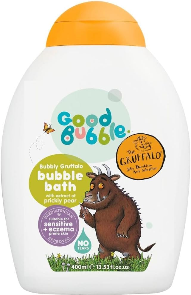 Good Bubble Gruffalo Travel Size Bubble Bath With Prickly Pear Extract- 100Ml Tear-Free Baby Bubble Bath For Sensitive & Eczema-Prone Skin - Sulphate-Free For Toddlers (Pack Of 2)