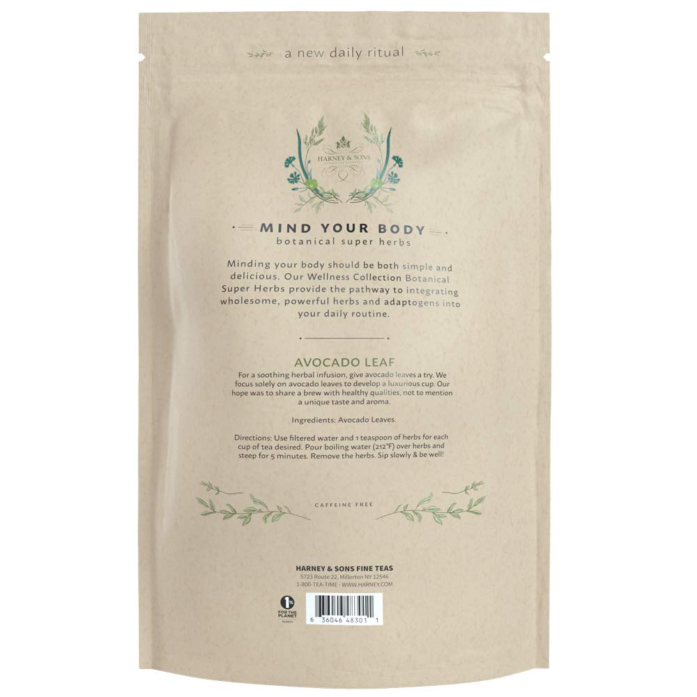 Harney & Sons Avocado Leaf Tea, Wellness Collection, Avocado Leaves, 4 Ounce