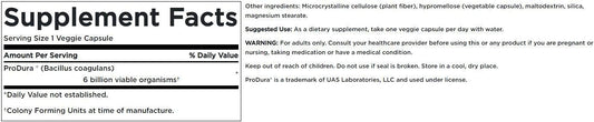 Swanson Bacillus Coagulans - Natural Probiotic Supplement Supporting Digestive Health W/ 6 Billion Cfu - May Support Gi & Overall Gut Health - (60 Veggie Capsules)