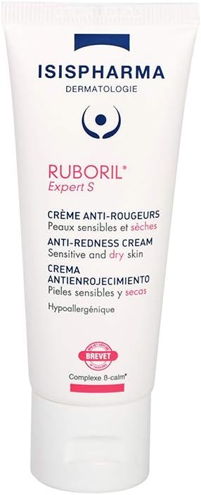 Isispharma Ruboril Expert S Soothing Anti-Redness Face Cream-Gel 40 Ml - With Shea Butter, Camelina Oil - Skincare For Dry And Sensitive Skin - Unscented - Made In France