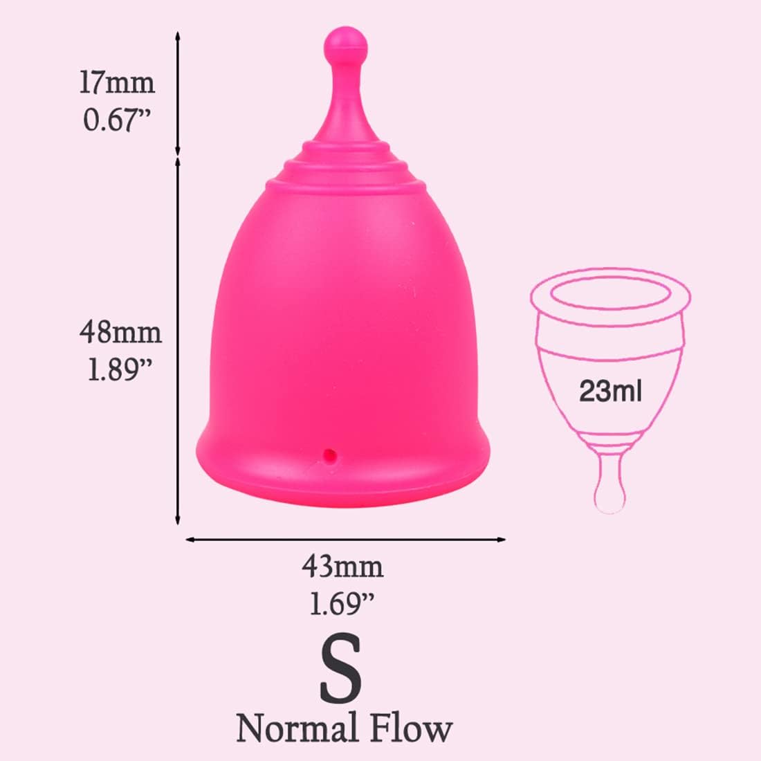 SHORDY Menstrual Cup, Single Pack (Small) with Box, Soft & Flexible, Copa Menstrual Kit for Women | Up to 12 Hours of Comfort, Eco-Friendly & Safer Alternative to Pads & Tampons (Pink) : Health & Household