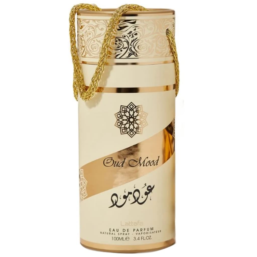 Lattafa Perfumes Oud Mood For Unisex Eau De Parfum Spray, 3.4 Ounce : Beauty & Personal Care