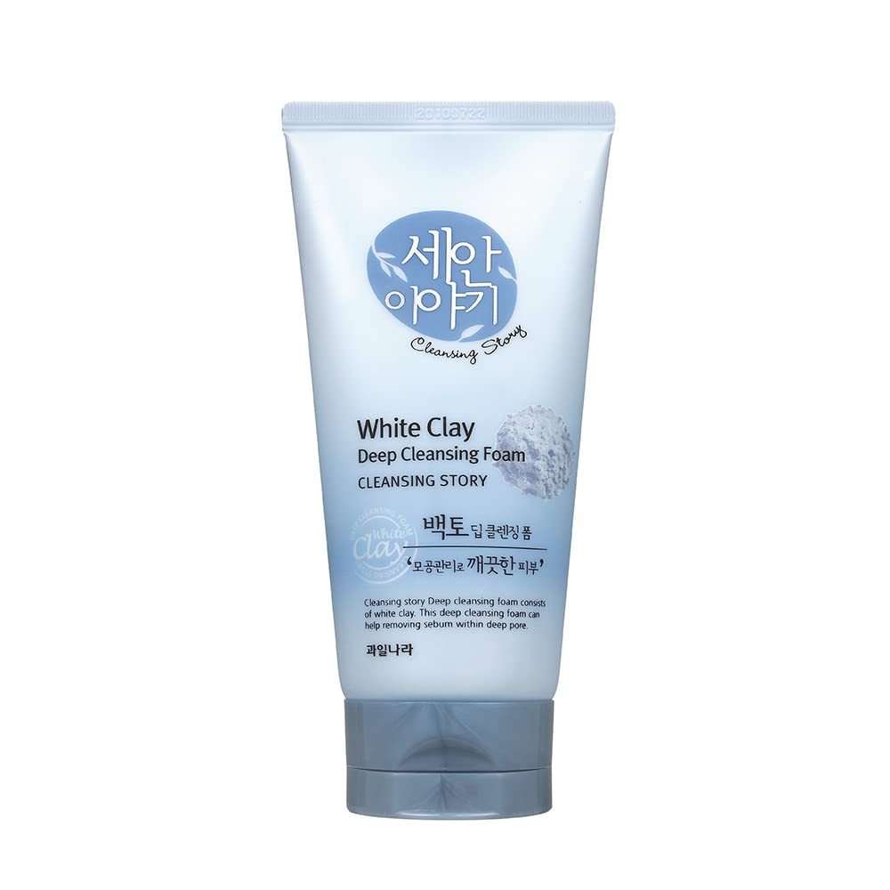 Kwailnara Cleansing Story Natural Facial Deep Foam Cleansing - White Clay