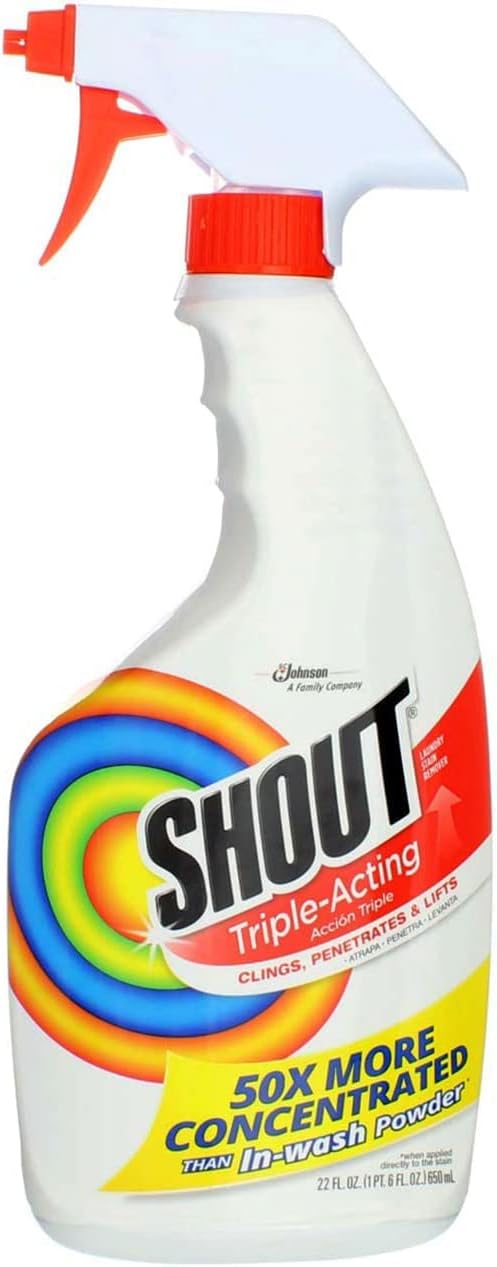 Shout Laundry Stain Remover Trigger Spray, 22 Fl Oz, pack of 2