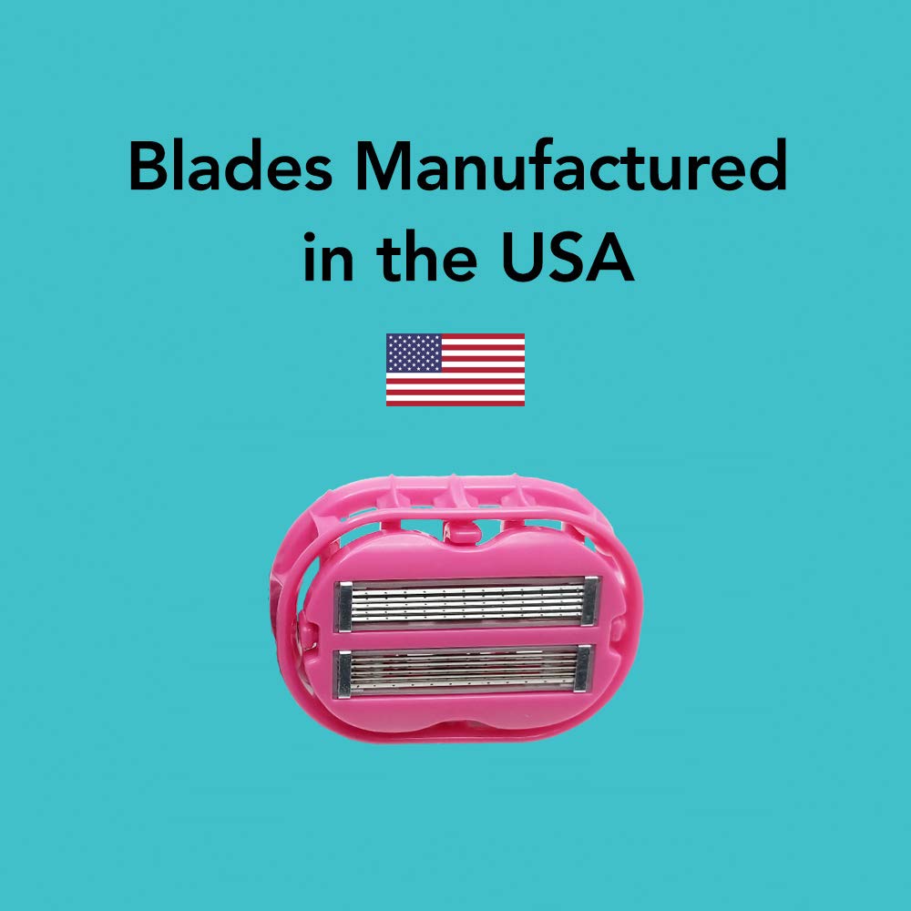 Classic Omnishaver - Pink - The Fastest Way To Shave Head, Legs, Arms, Body | An Alternative To Disposable Shaving Razors Self Cleans & Strops During Use With Durable Blade, Bald Head Shaver For Women : Beauty & Personal Care