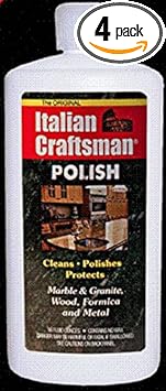 Italian Craftsman Poilish Marble and Granite Polish 16 oz, Pack of 4 : Health & Household