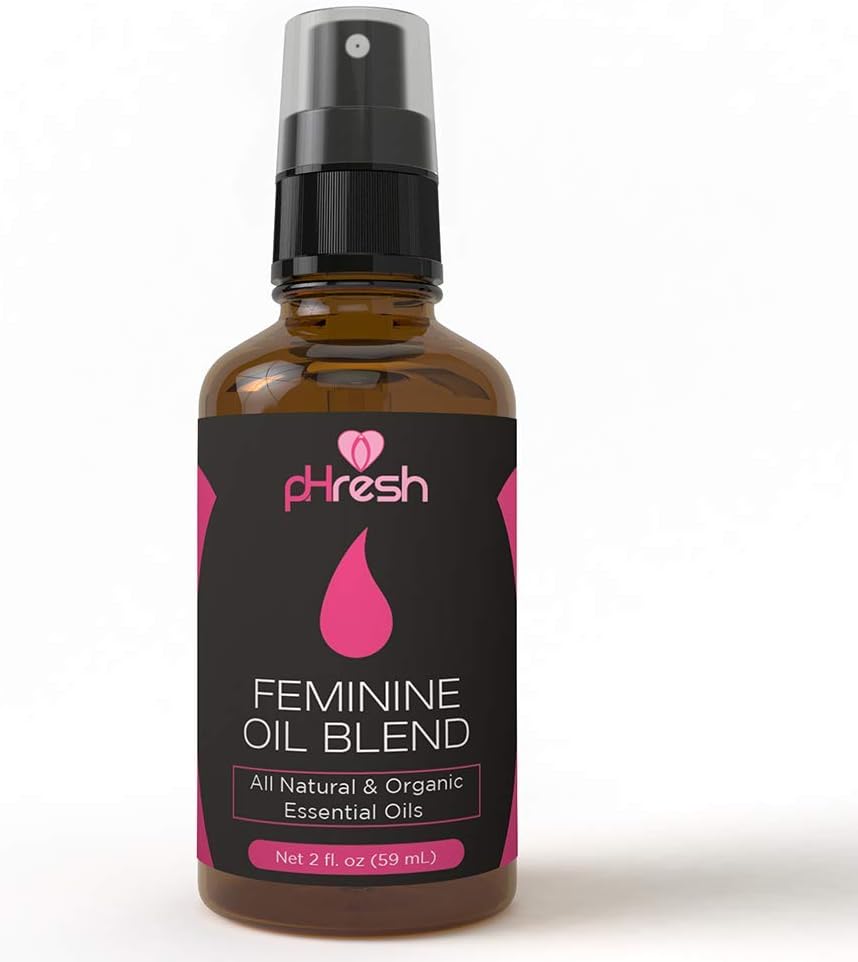 Phresh Feminine Spray - 100% All Natural Yoni Oil For Women - With Tea Tree, Lemongrass, Orange Essential Oils - 2 Oz