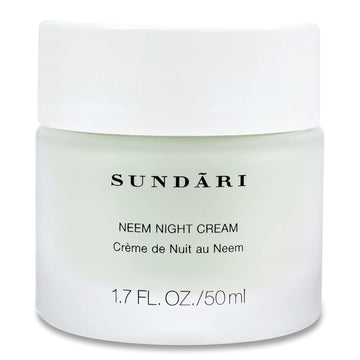 Sundari Neem Night Cream - 1.7 Fl Oz, Night Time Moisturizer With Botanical Extracts, Wrinkle Repair & Hydration, Nourishes And Soothes Skin, Restores Natural Radiance, All Skin Types