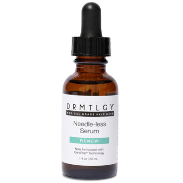 Drmtlgy Needle-Less Serum - Anti-Aging Serum For Fine Lines & Wrinkles - Niacinamide Serum With Potent Blend Of Hyaluronic Acid, Peptides & Ceramides, 1 Fl Oz