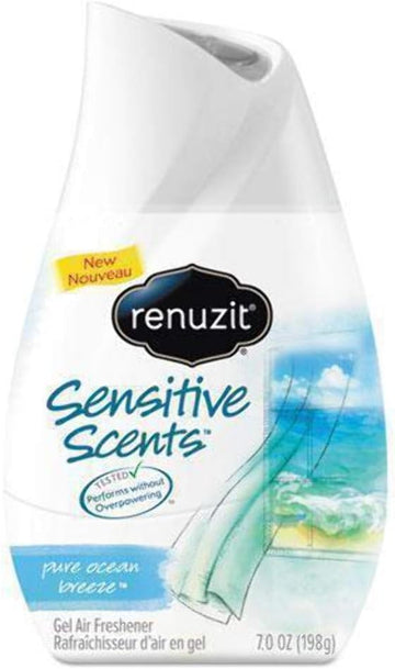 Renuzit Gel Air Freshener, Sensitive Scents, Pure Ocean Breeze, 7 oz, Blue : Health & Household