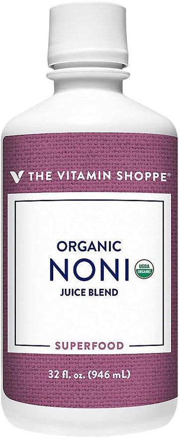 Organic Noni - Natural Juice Blend, Exotic Super Fruit - Tropical Noni Fruit (or Morinda Citrifolia) Supports Immune Health (32 Fl Oz.) by The Vitamin Shoppe