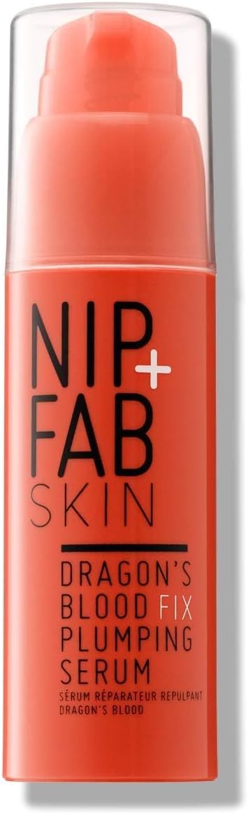 Nip + Fab Dragon’S Blood Fix Plumping Serum For Face With Hyaluronic Acid, Pro-Age Serum, Hydrating, Moisturizing For Fine Lines And Wrinkles, 50 Ml (Pack Of 2)