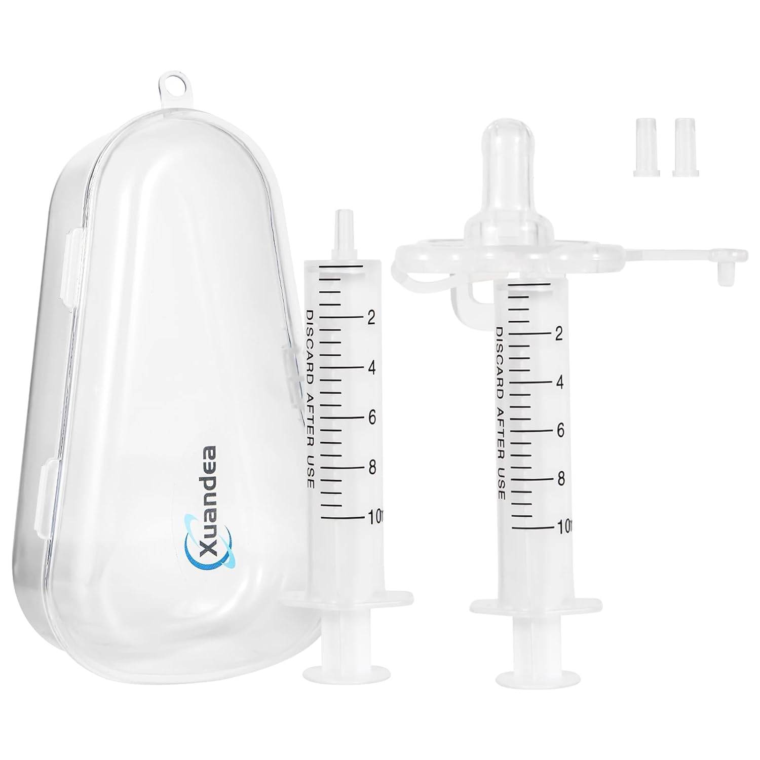 Pacifier and Liquid Baby Medicine Dispenser with Oral Syringe