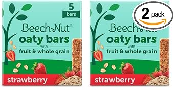 Beech-Nut Baby & Toddler Fruity Oat Bars, Strawberry, 0.78 Ounce Bars (Pack Of 10)